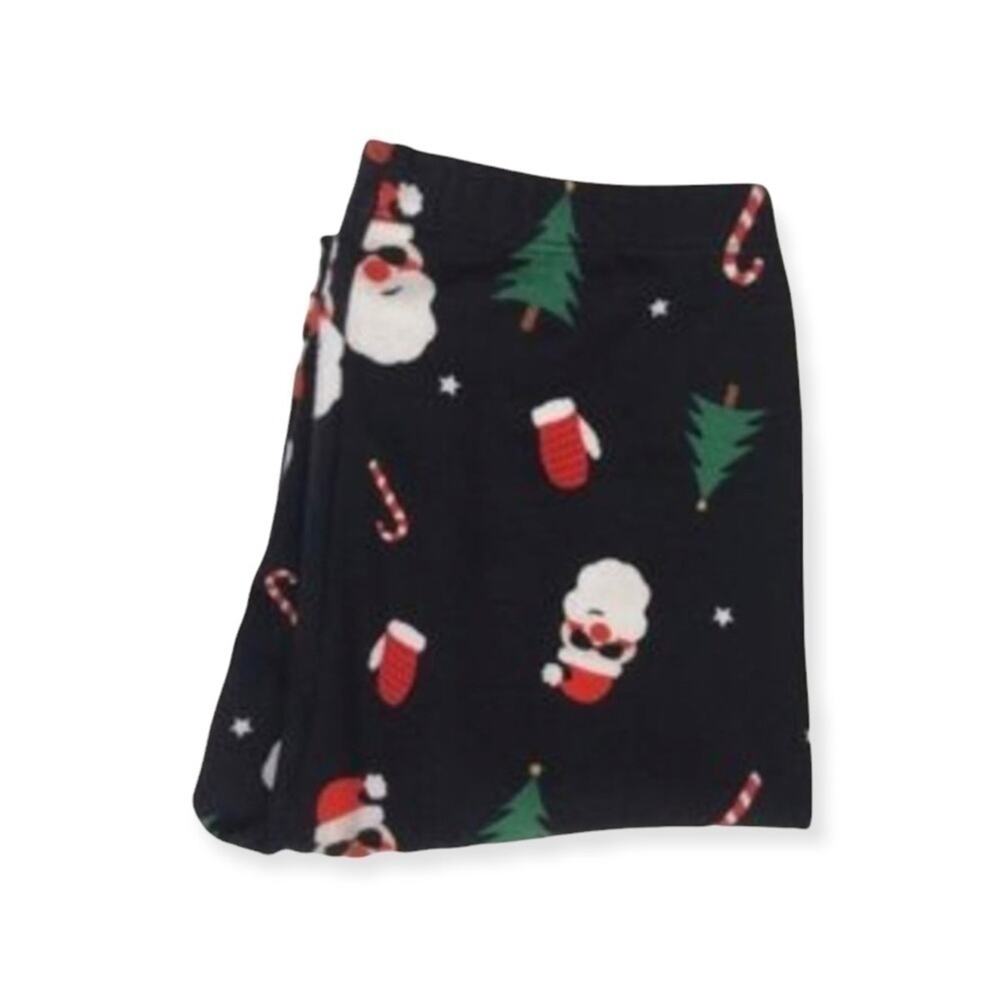 NWT SO Christmas theme leggings size XS extra small black pants Santa